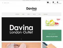 Tablet Screenshot of davinashoes.co.uk